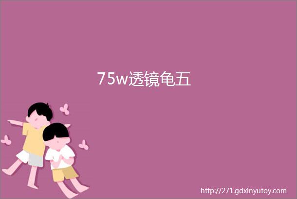 75w透镜龟五